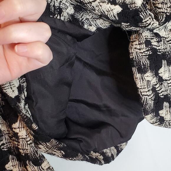 Robert Rodriguez Black and Ivory Wool Blend Short Jacket Size 10 - Picture 6 of 15